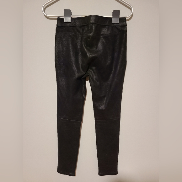 Free People Midnight Black Vegan Suede Leggings - Picture 3 of 7